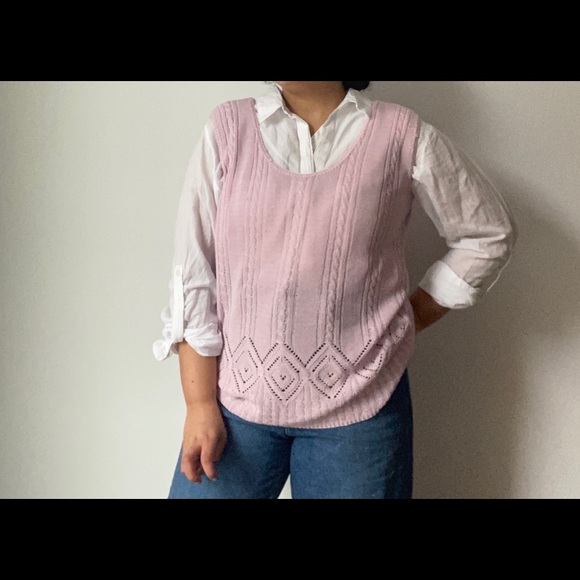 Pink Knitted Tank Top - Picture 2 of 4